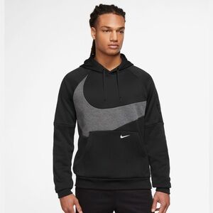 NEW Nike Therma-FIT Men's Large Pullover Fitness Hoodie - Black (DQ5401-010)